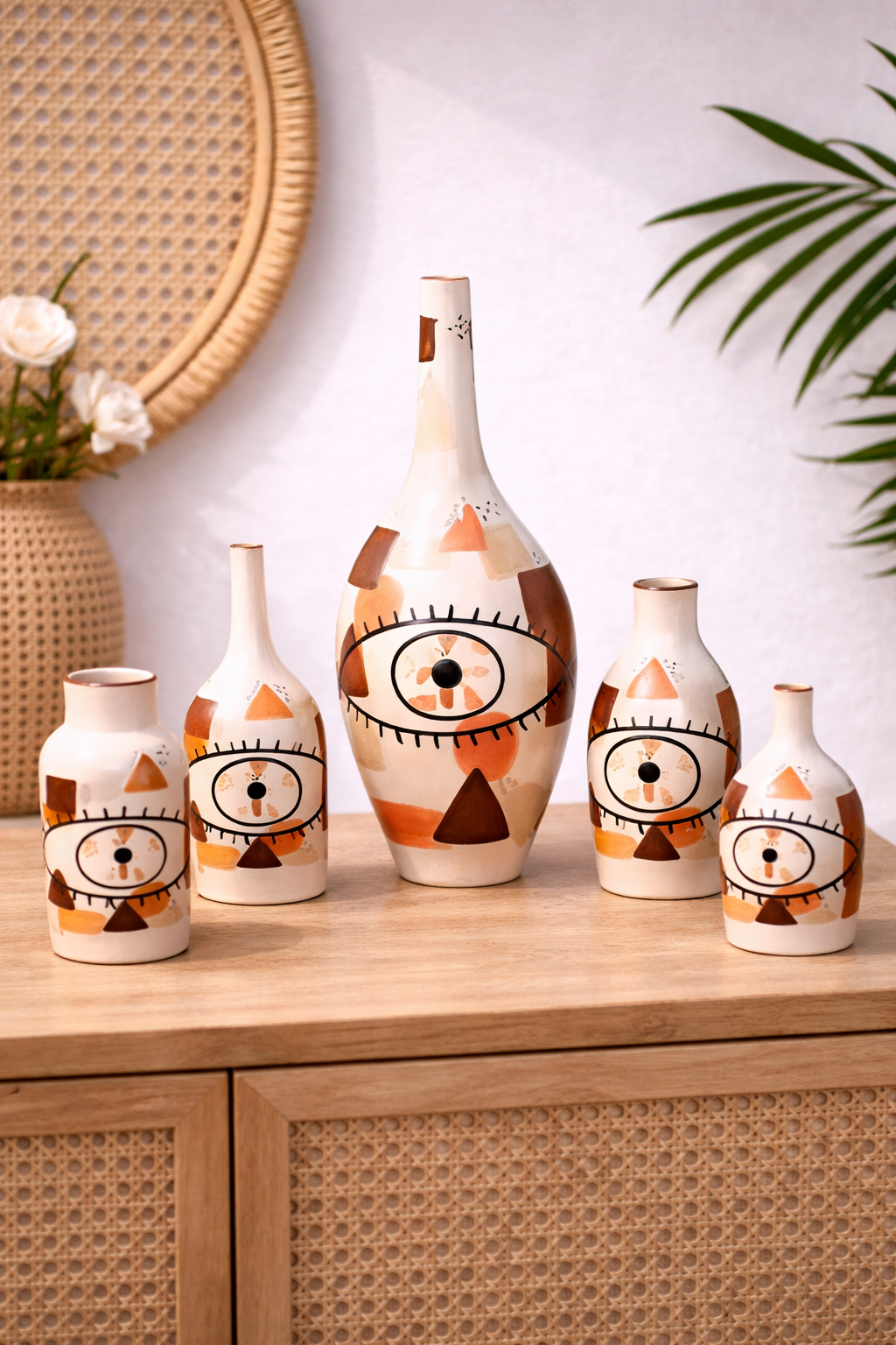 Handmade Moroccan Artistic Clay Vase