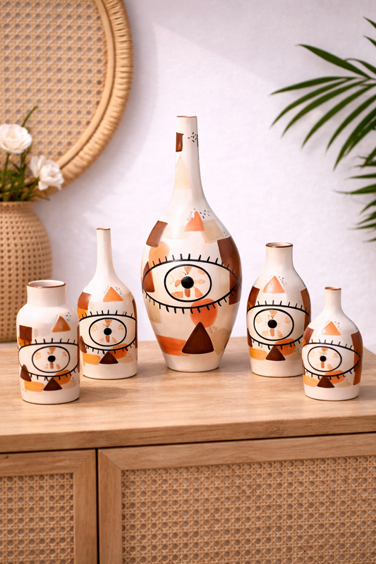 Handmade Moroccan Artistic Clay Vase
