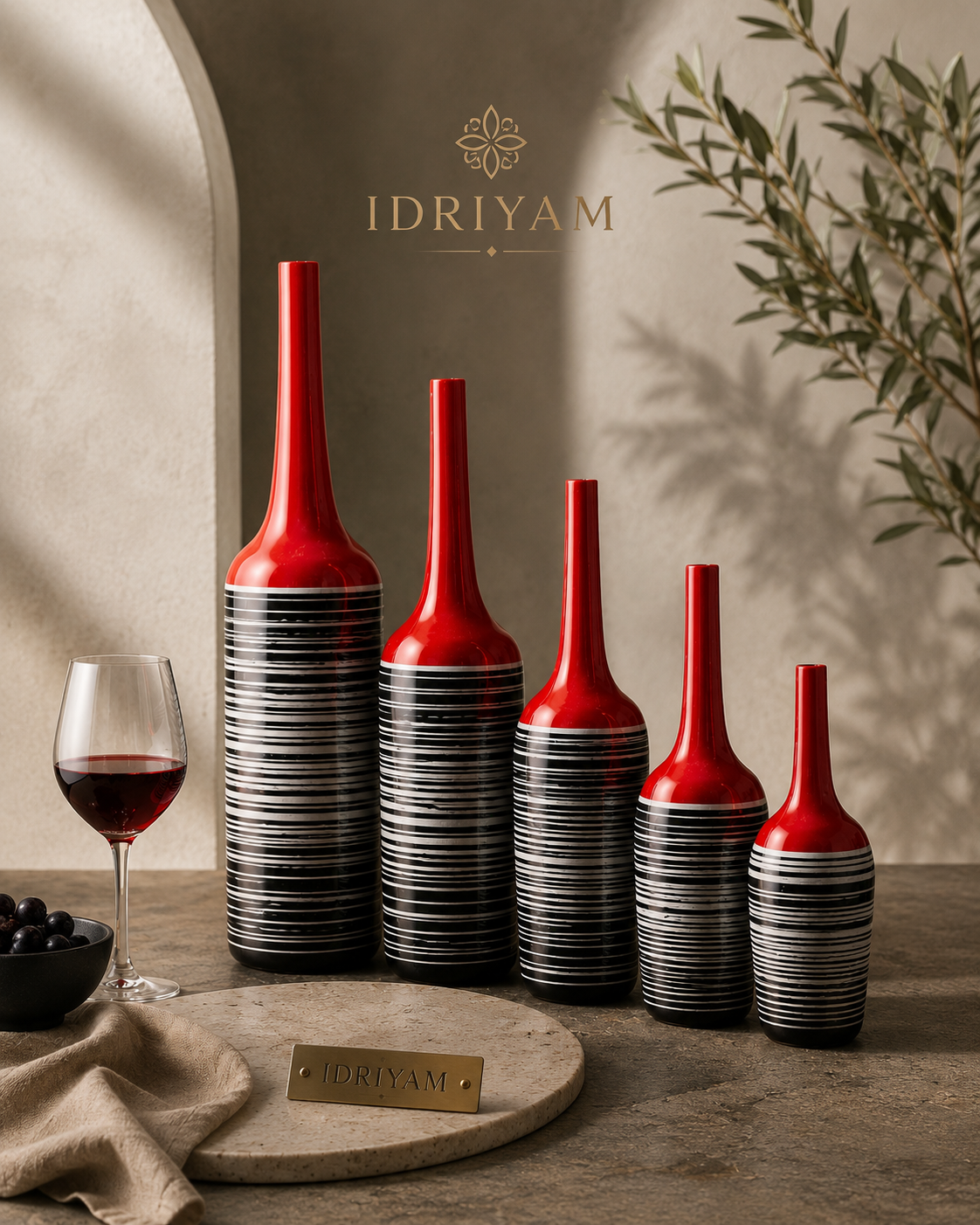 IDRIYAM Sculptural Design Bottle