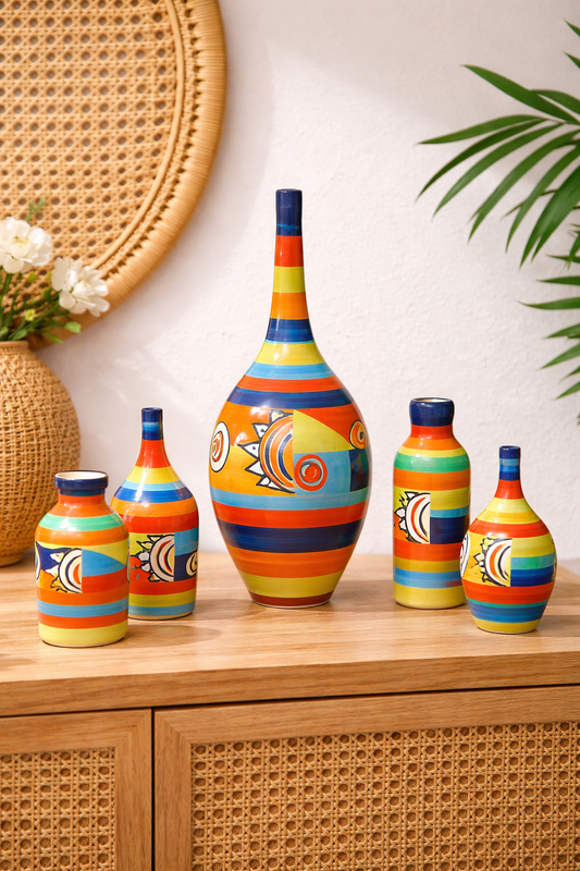 Handmade Moroccan Clay Vase