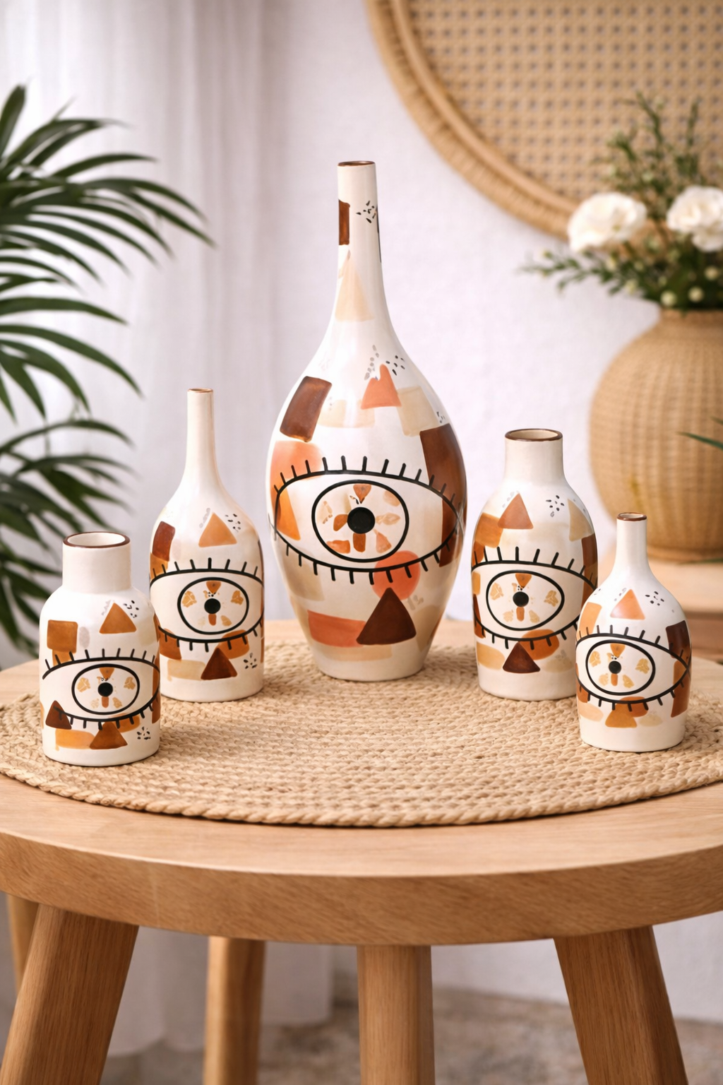 Handmade Moroccan Artistic Clay Vase